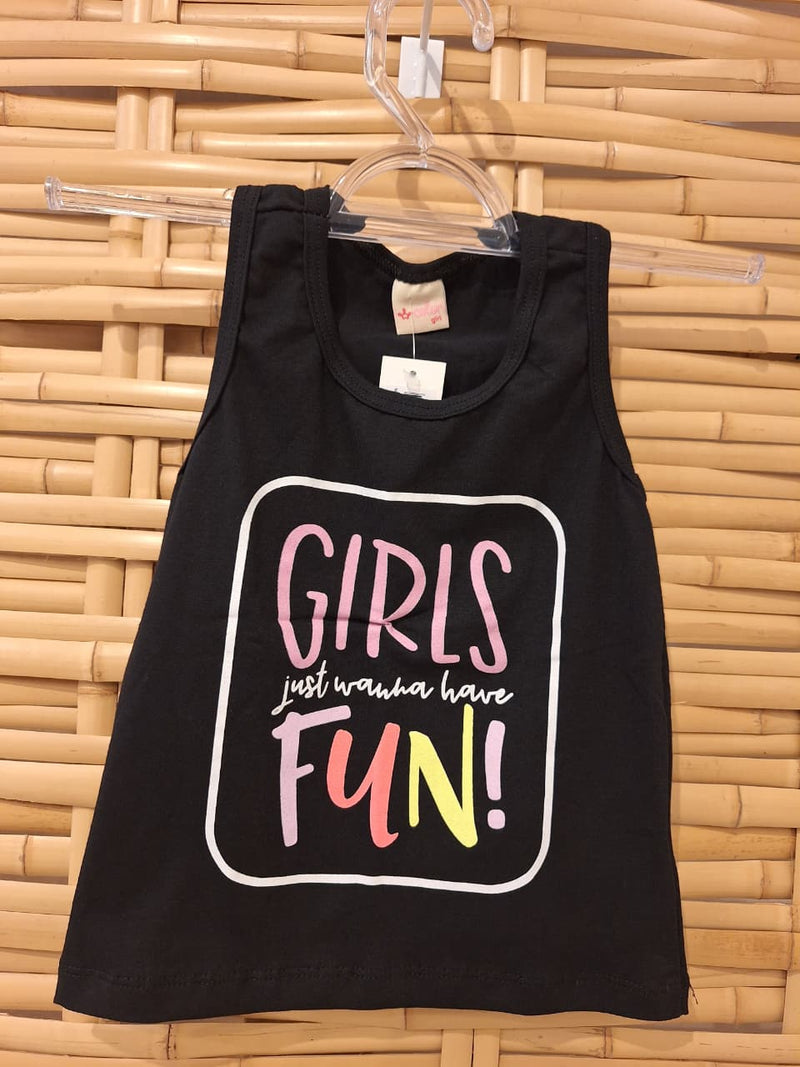 Regata Infantil Menina - preto