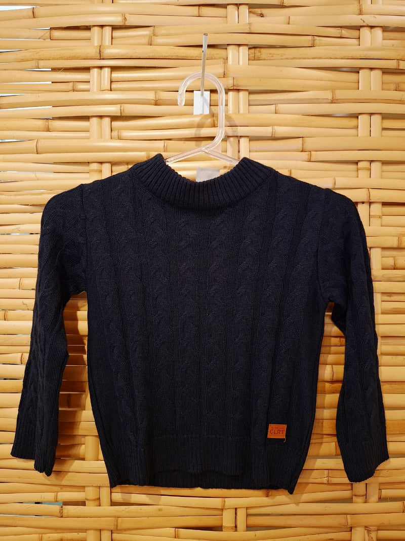 Suéter Infantil  Masculino - Preto