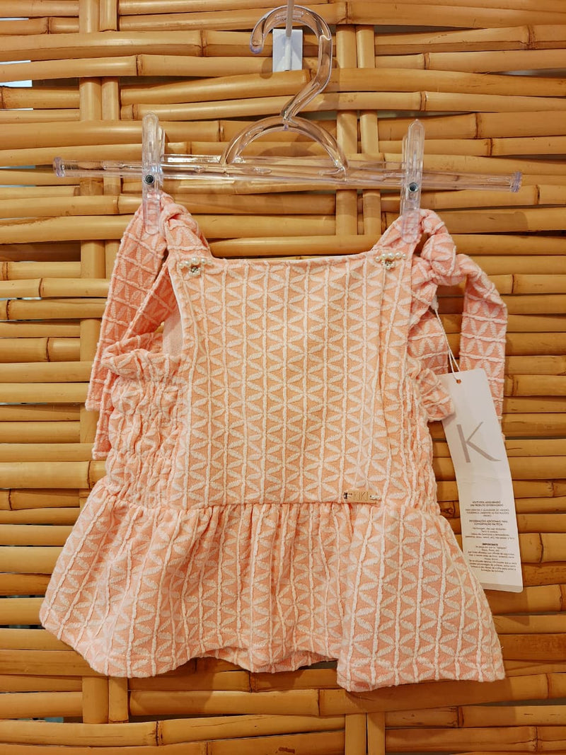 Conjunto Infantil Bata + Short Saia