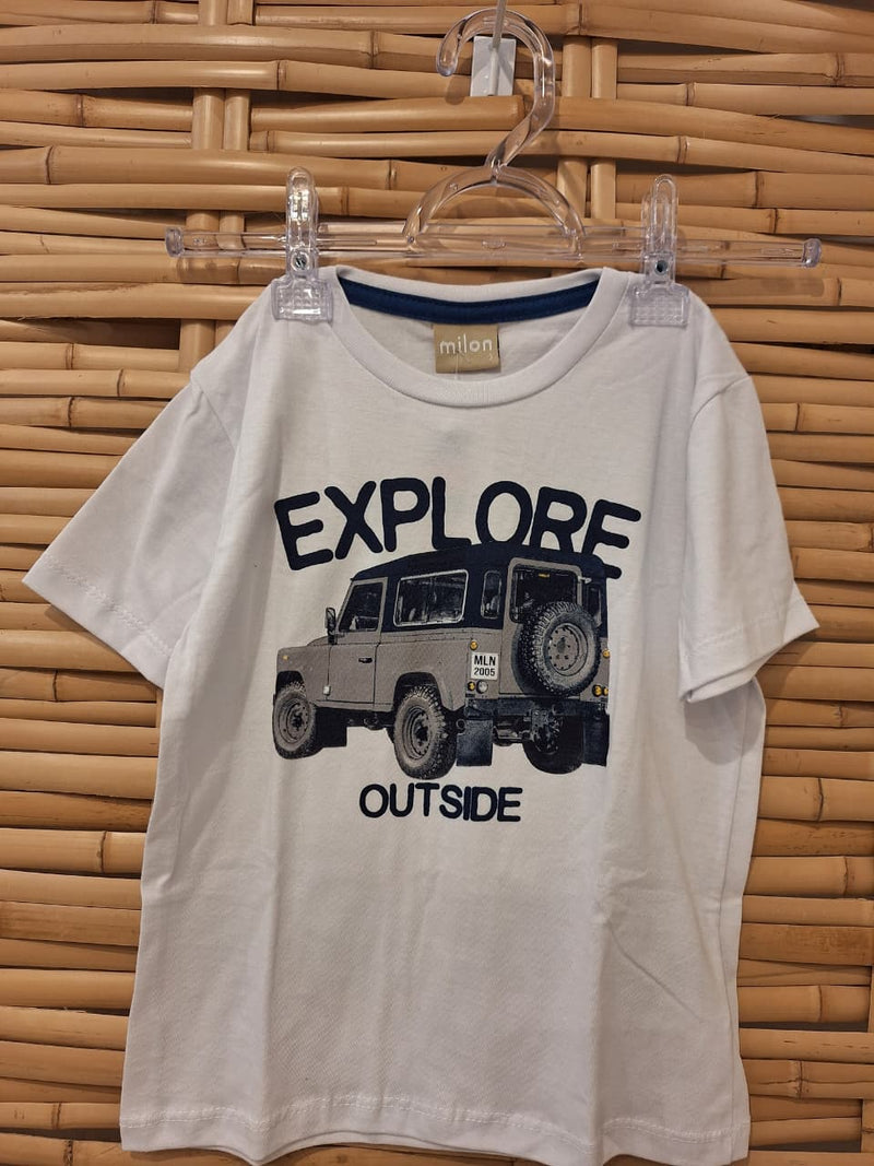 Conjunto Infantil Camisa + Bermuda menino - Azul