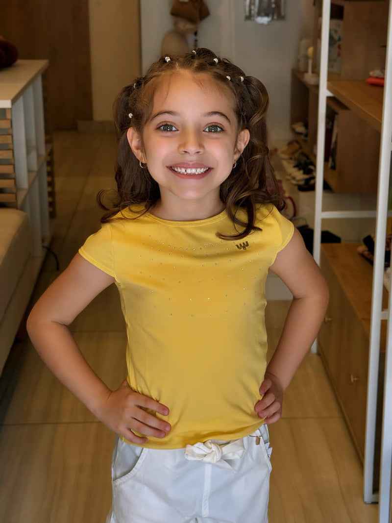 Blusa Pedrinhas - Amarela