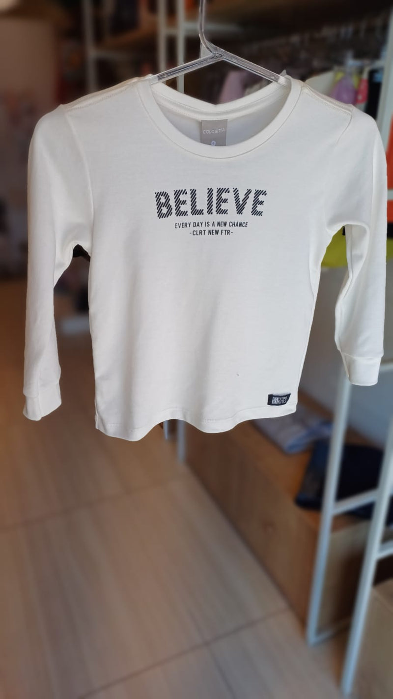 Blusa Manga Longa - Believe