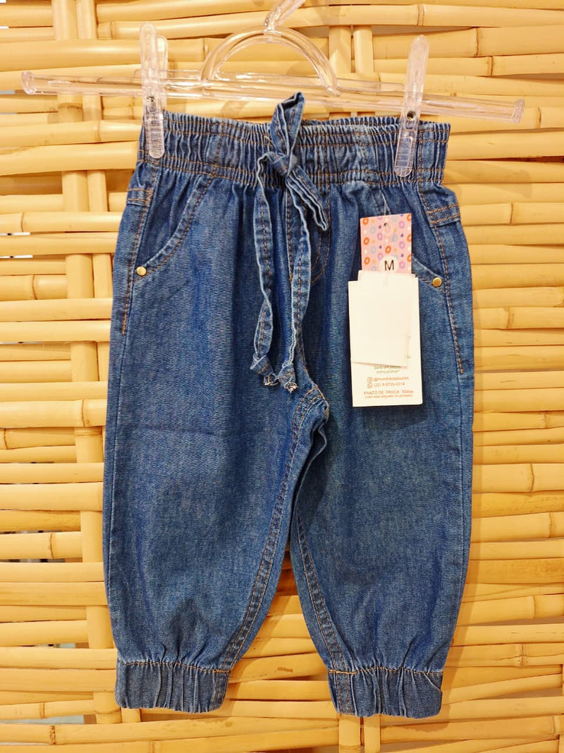 Calça Jeans Elástico - Menina