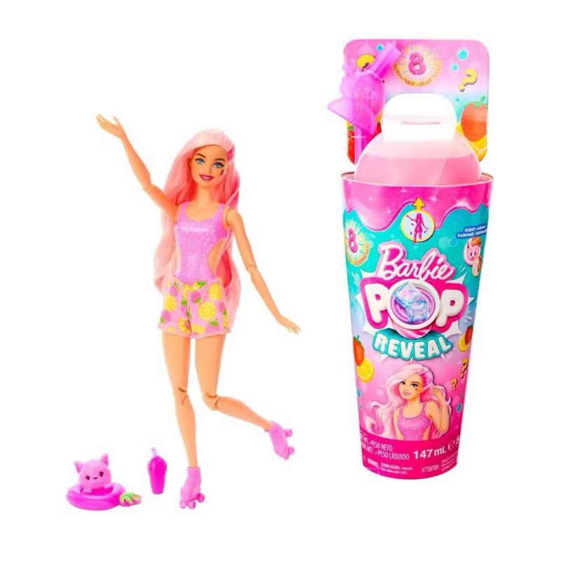 Boneca Barbie Pop Reveal Rosa Serie Frutas 3+ Mattel