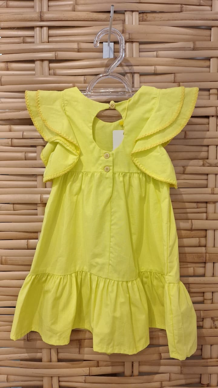 Vestido Infantil Menina - Amarelo