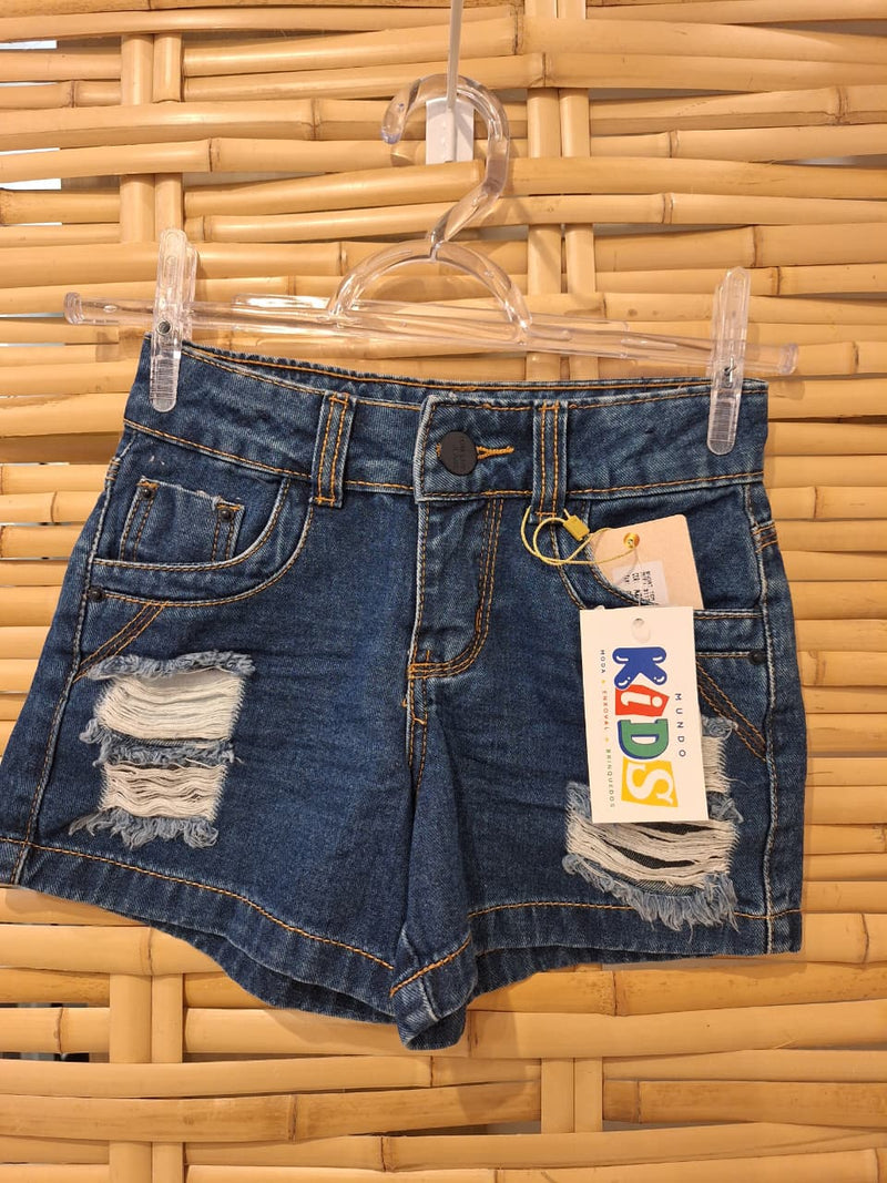Short Jeans infantil  Menina